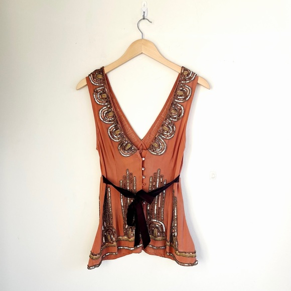 Tracy Reese Beaded Silk Tank Blouse NWT - Picture 6 of 14